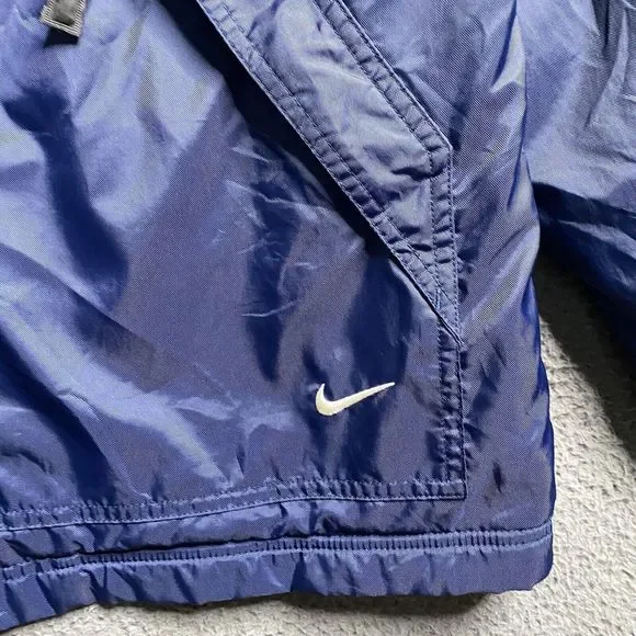 Vintage Y2K NIKE Fleece Lined Full Zip Jacket Mens Medium Shacket Cyber - Picture 5 of 16